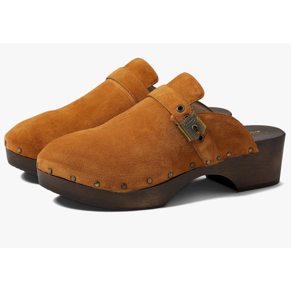 Women's Tan Suede Clogs
